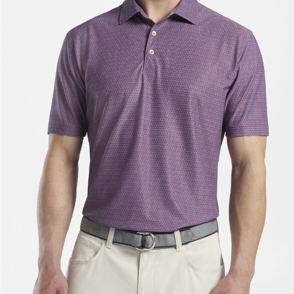 Peter Millar Men’s Bay Performance Polo Short Sleeve Classic Fit Size L